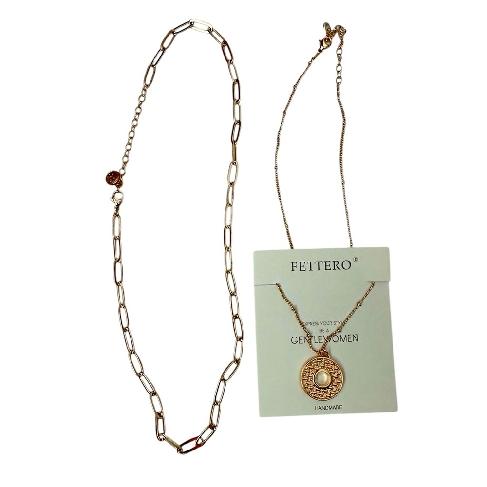 Two Fettero Gold Necklaces